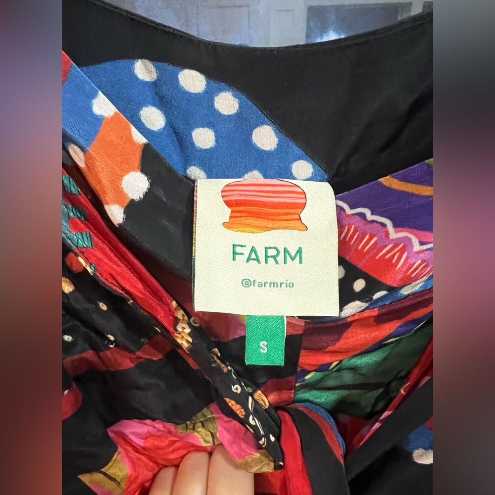 Farm Rio | Patterned Scarf Wrap Pants - Picture 9 of 9